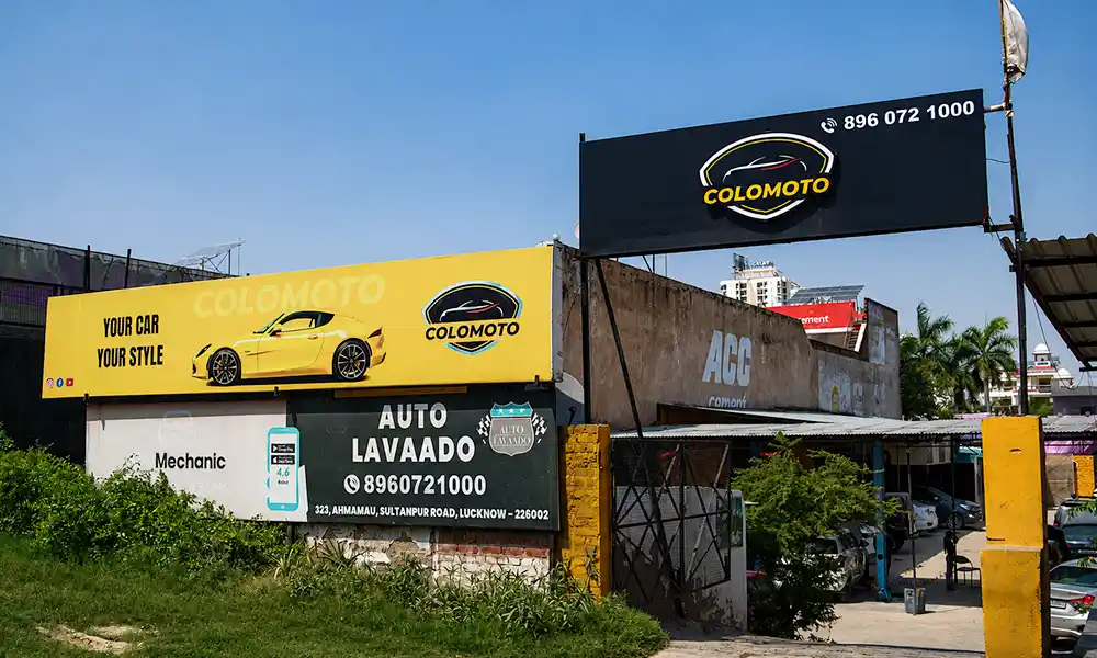 Colomoto premium car paint studio at Ahimamau Sultanpur Road Lucknow