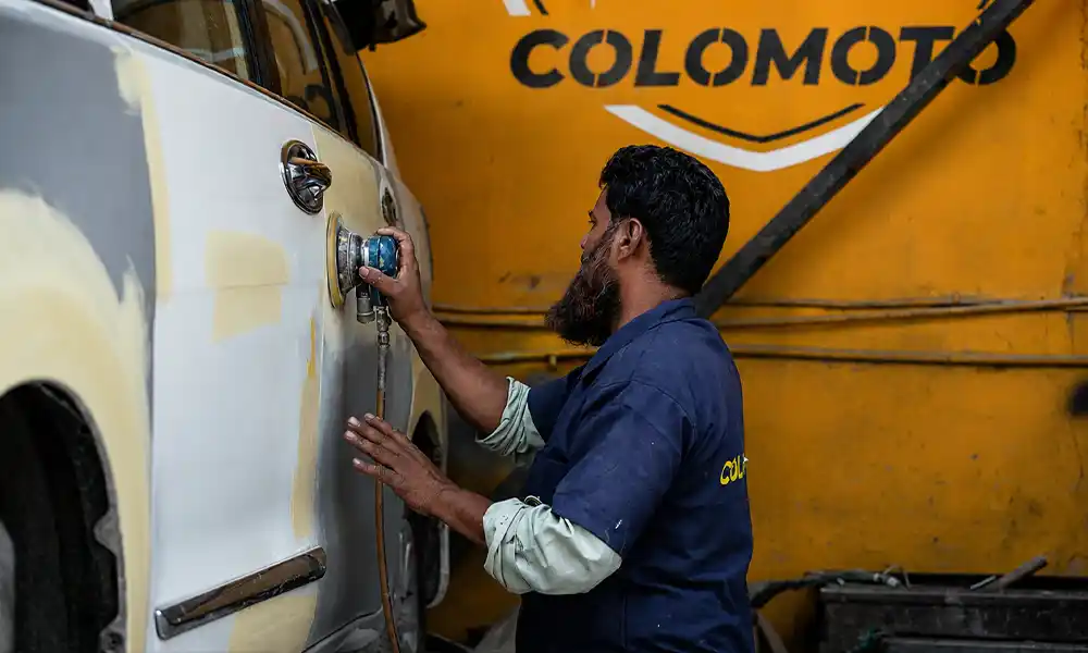 2K urethane primer application at Colomoto Lucknow